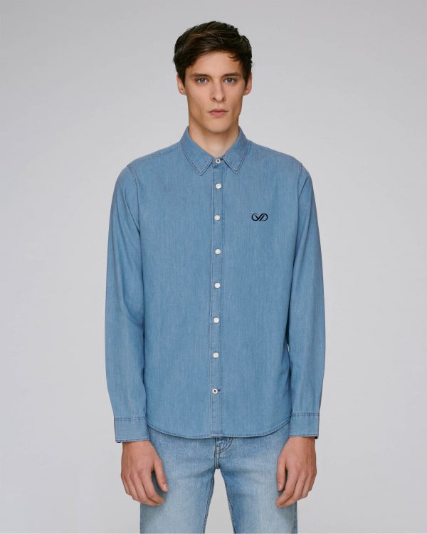 Val Sauvage denim shirt light mockup front