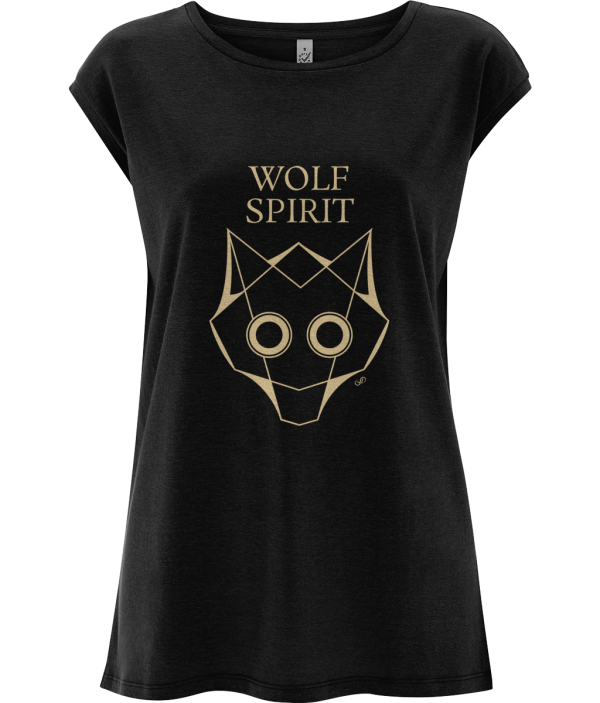 Women's Tencel Top Wolf spirit gold
