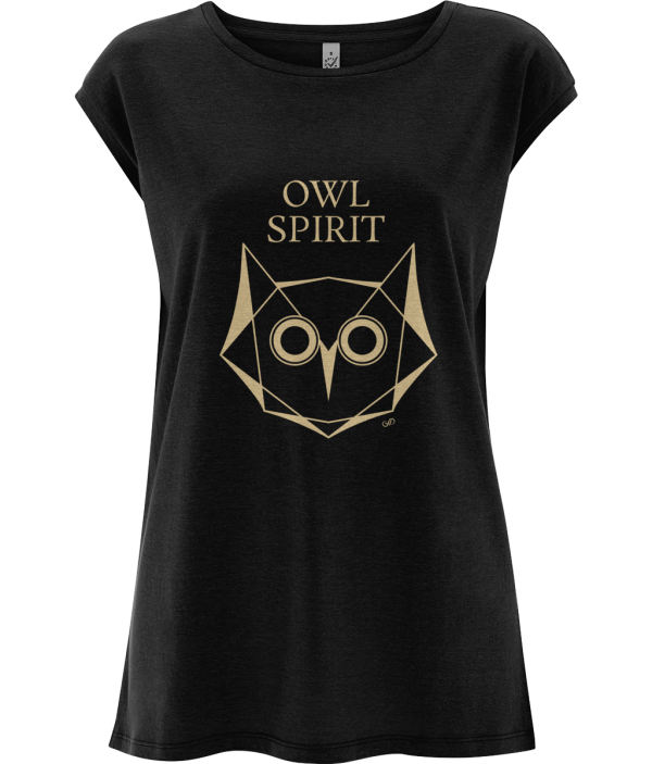 Women's Tencel Top Owl spirit gold