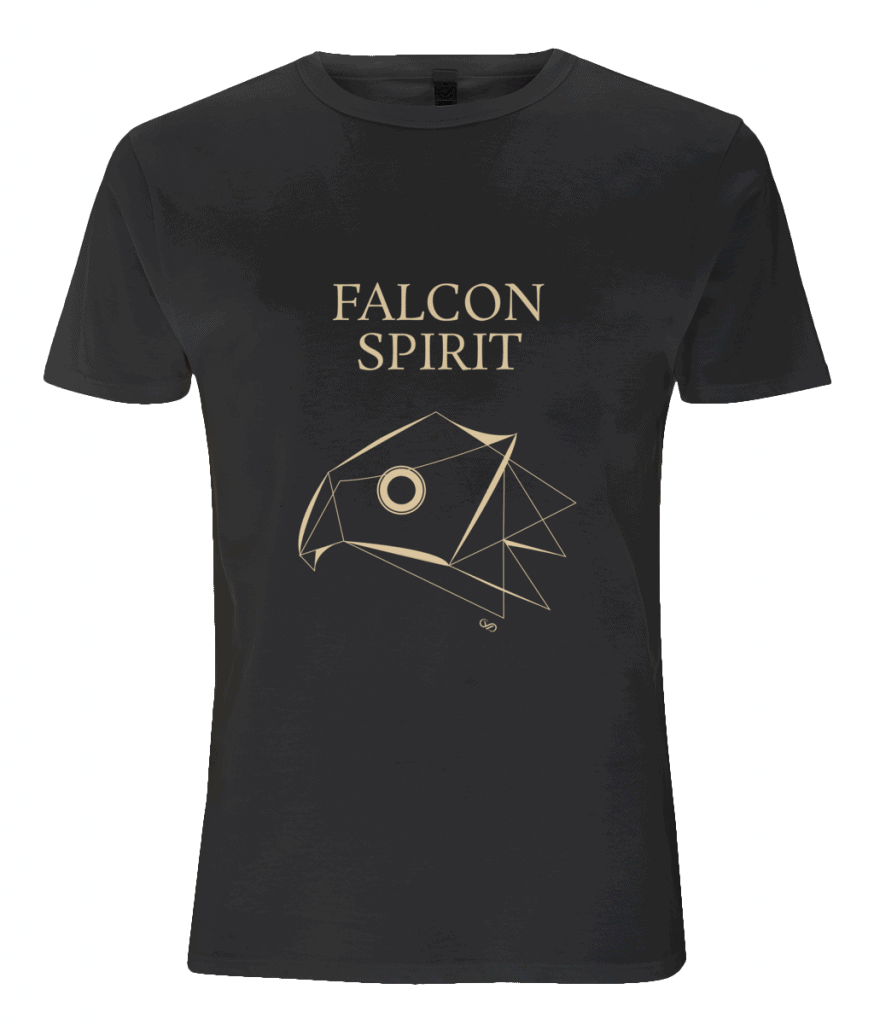 Men's Tencel TShirt Falcon spirit gold