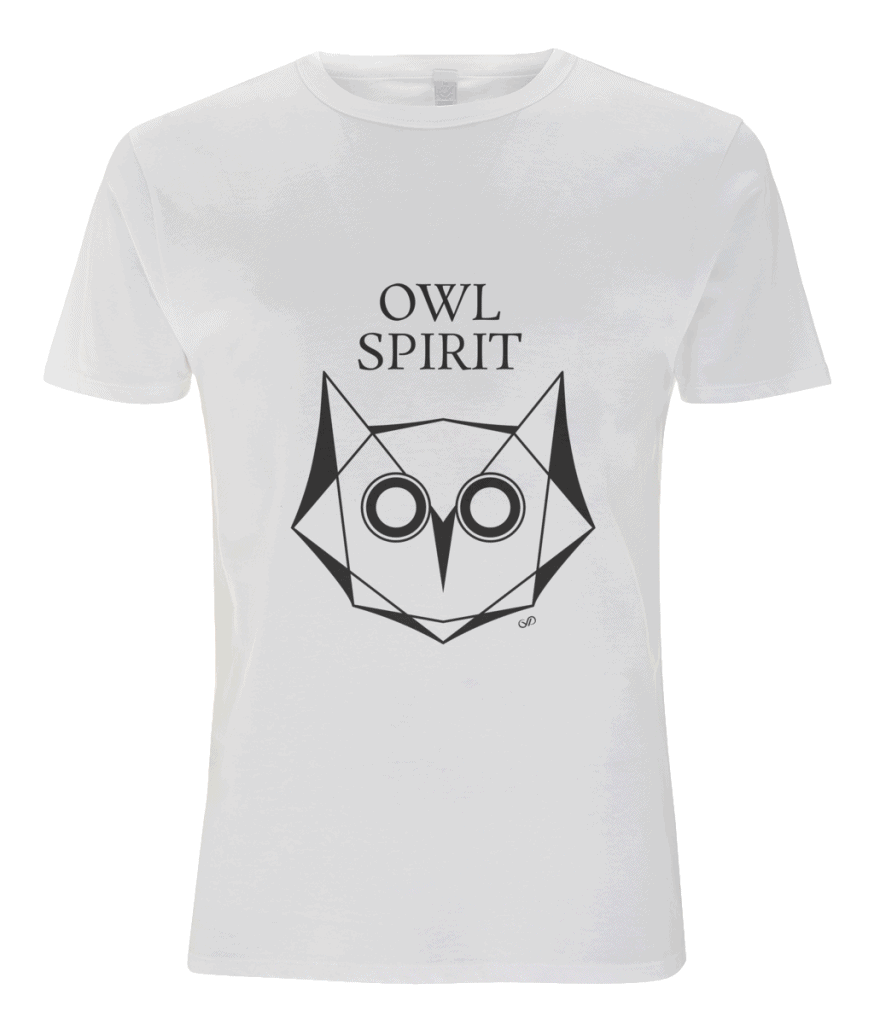 Men's Tencel TShirt Owl spirit