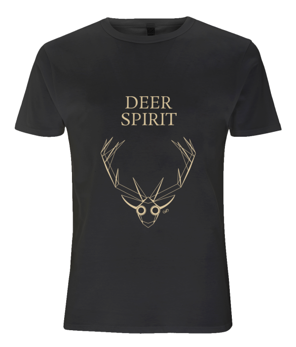Men's Tencel T-Shirt Deer spirit gold