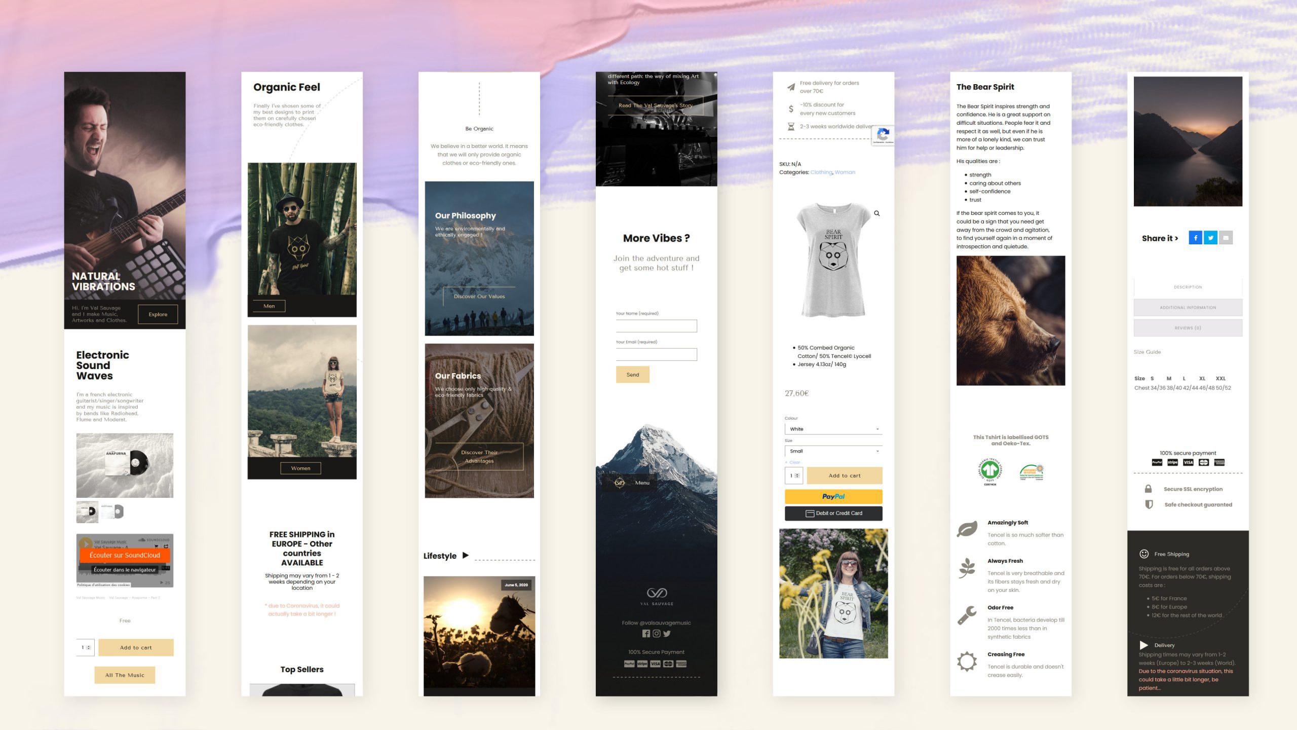Val Sauvage Branding Mobile
